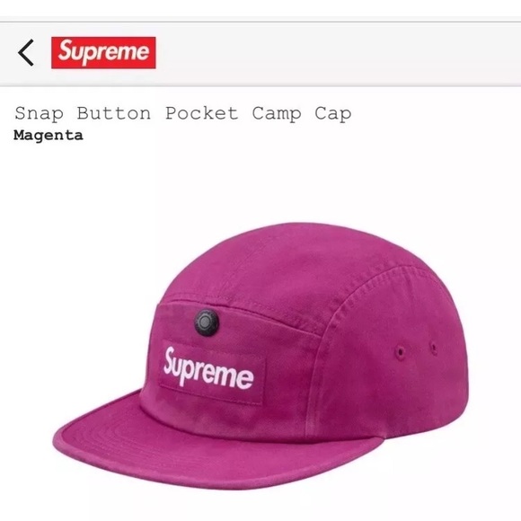 Supreme snap button cap new main image 4